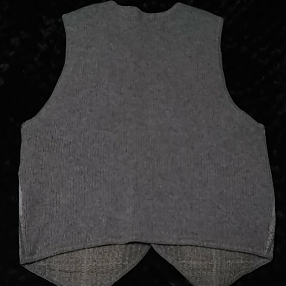 Vest vintage with grey lite grey cream and brown - Picture 2 of 2